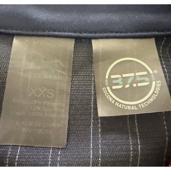 RJ CLASSICS Navy Blue Sun Shirt XXS 37.5 Ladies Schooling Top - Picture 4 of 5